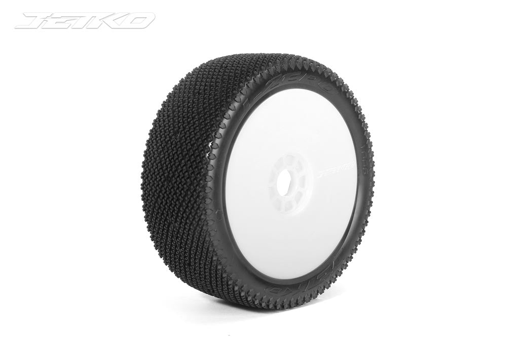 Jetko J Zero Wet 1:8 Buggy Pre-glued White Revo Rims (2)