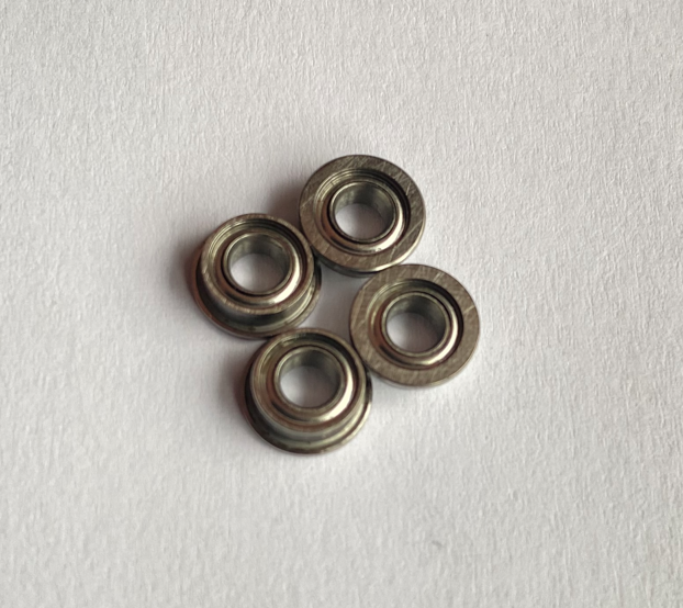 McBurney Racing Ball Bearing 3x6x2.5 flanged, 10pcs, x2metal
