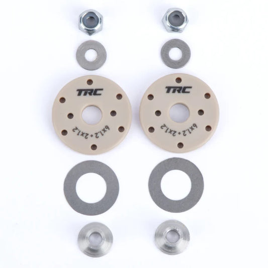 Valve shock pistons 6x1.2 + 2x1.2 Flat (OD 15.90mm/ID 2.6mm/H. 2.5mm) - QTY 2
