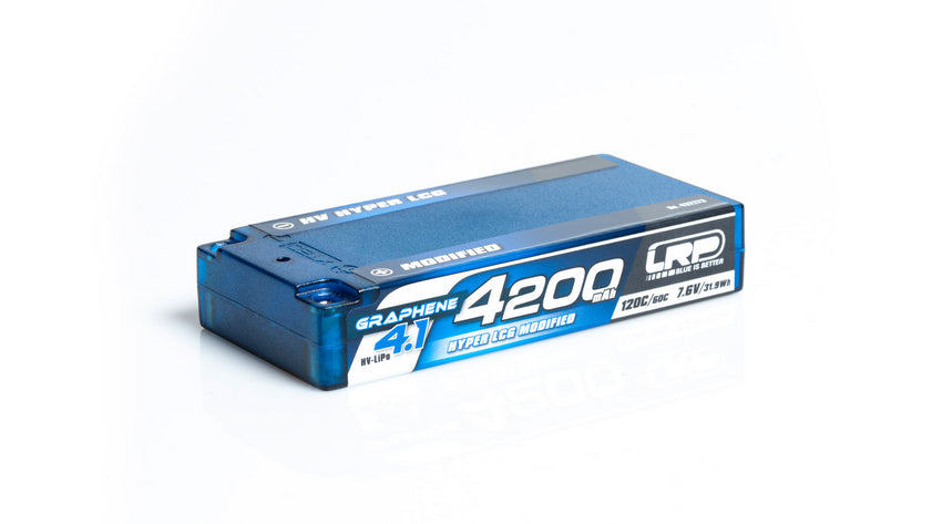 LRP HV Hyper LCG Modified Shorty GRAPHENE-4.1 4200mAh Hardcase - 7.6V LiPo - 120C/60C