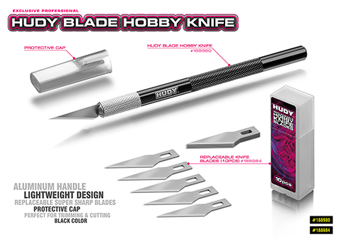HUDY BLADE HOBBY KNIFE WITH ALU HANDLE