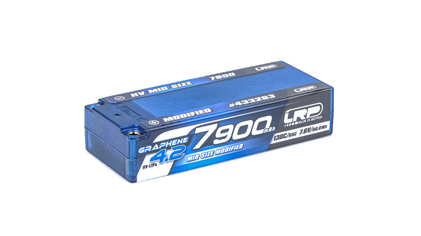 LRP - HV Mid Size Modified GRAPHENE-4.2 7900mAh Hardcase Battery - 7.6V LiPo - 130C/65C, 433263