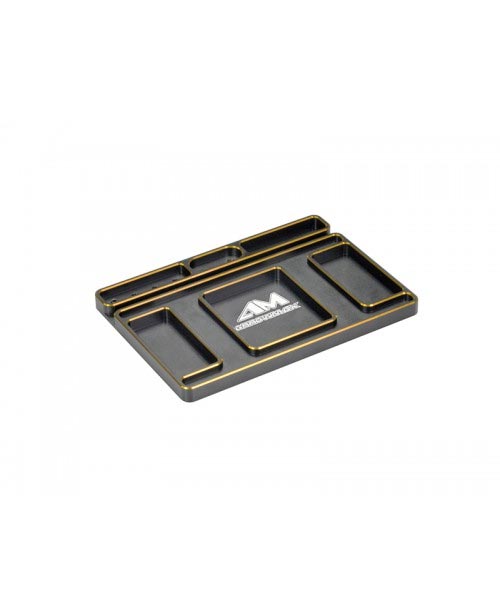 Alu Tray For Set-Up System & LED Pit Lamp Black Golden