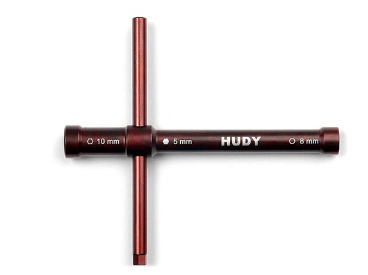 CROSS WRENCH GLOWPLUG # 8MM / CLUTCHNUT # 10MM - LONG