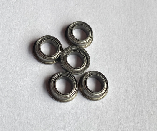 McBurney Racing Ball Bearing 5x8x2.5 flanged, 10pcs, x2metal