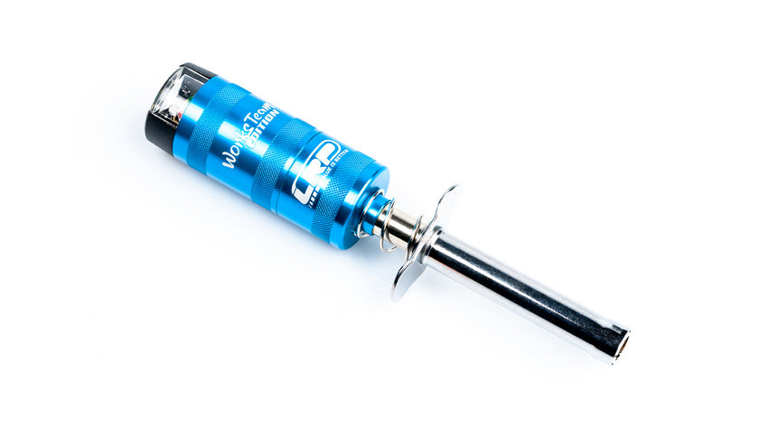 Glow Plug Igniter - Alum. with voltmeter (no battery) - WorksTeam Edition