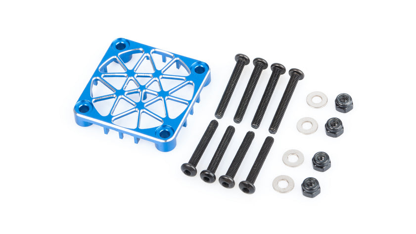 LRP WorksTeam Aluminium safety mesh for 30mm fan - blue