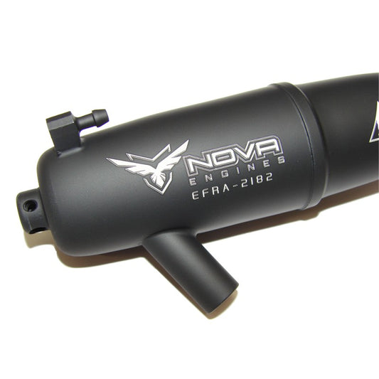 NOVA Off-Road Black Ceramic EFRA 2182 Tuned Pipe Combo w/55mm Manifold